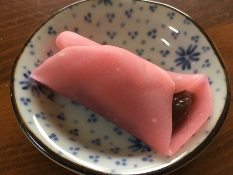 片栗粉で桜餅